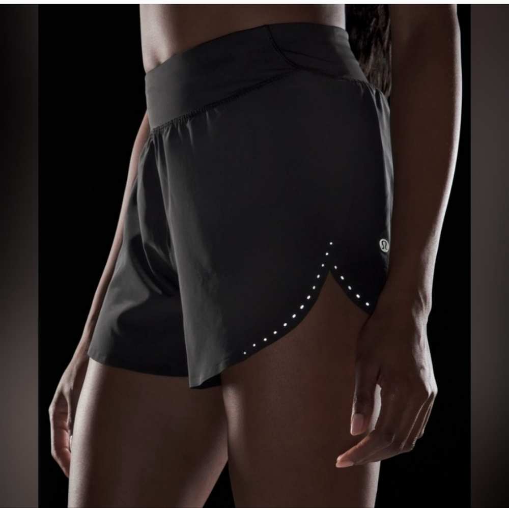 lululemon athletica Women's Fast and Free Black Running Shorts
